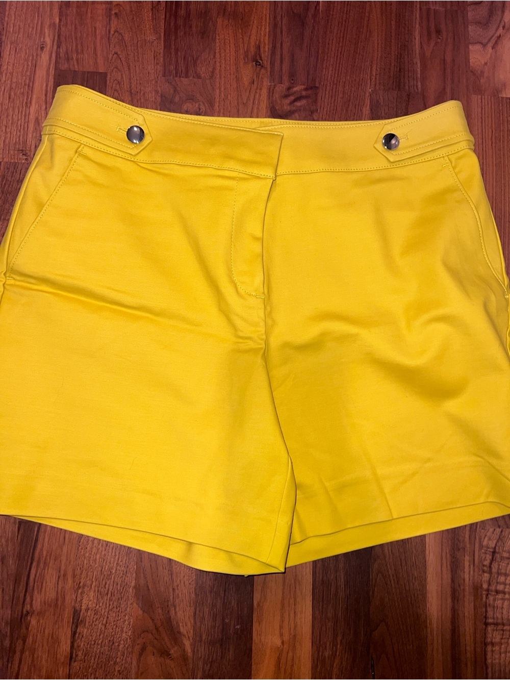 LOFT Sunburst Yellow Bermuda Shorts